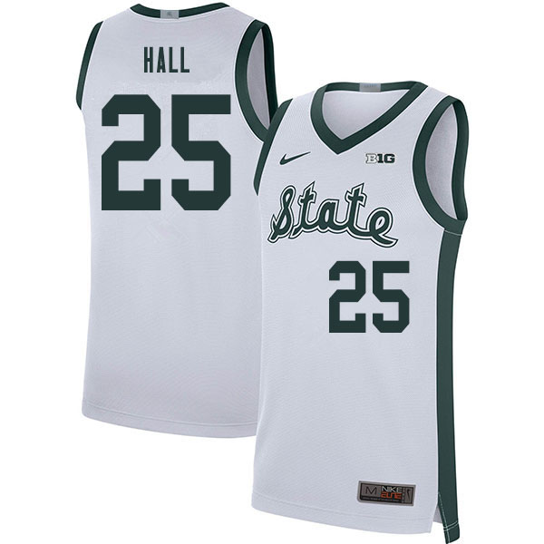 2020 Men #25 Malik Hall Michigan State Spartans College Basketball Jerseys Sale-Retro
